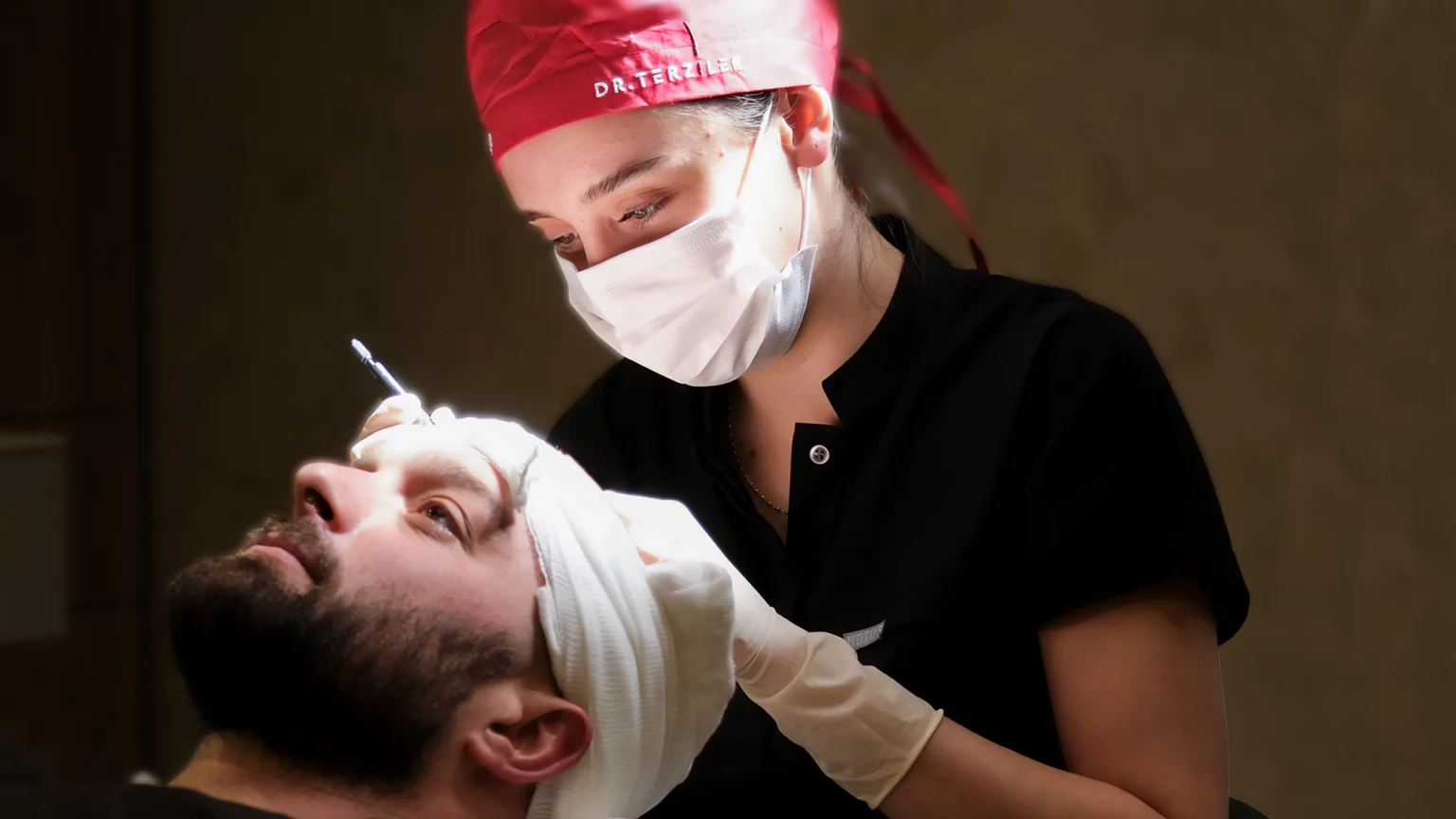 tepe bölgesine saç ekimi