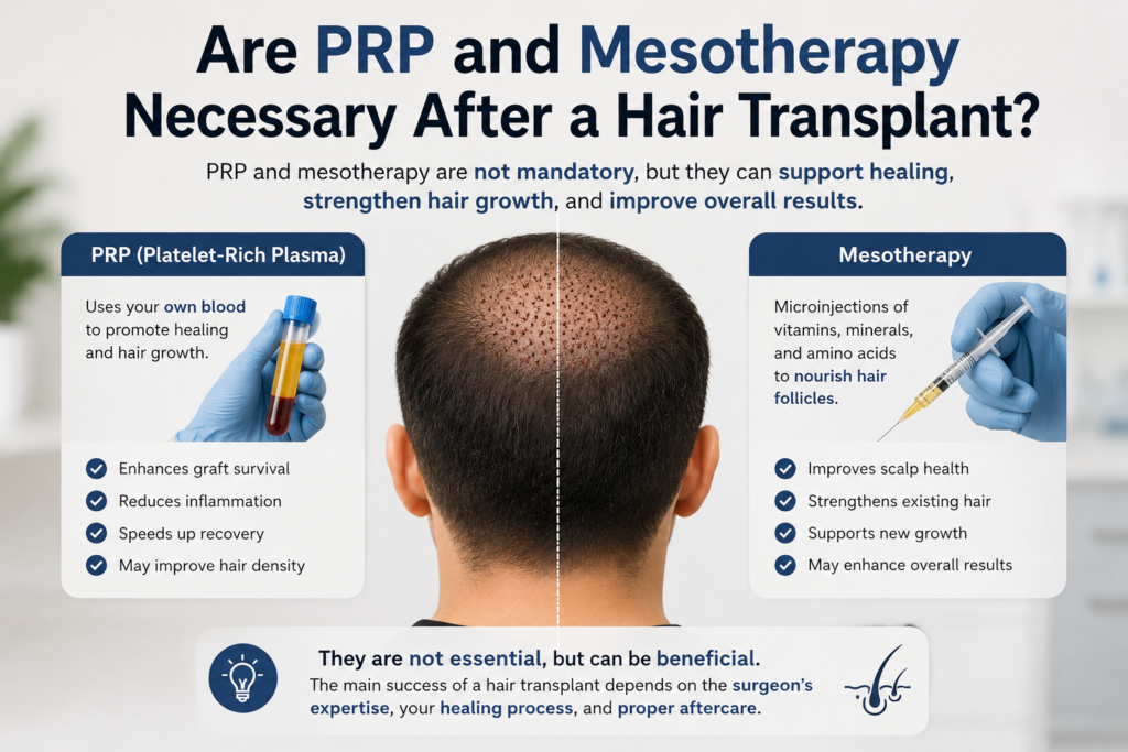Are PRP and Mesotherapy Necessary After a Hair Transplant?