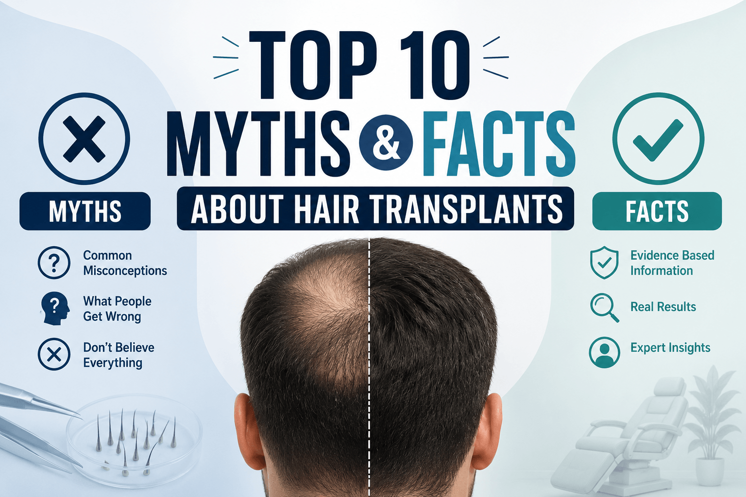 Top 10 Myths and Facts About Hair Transplants