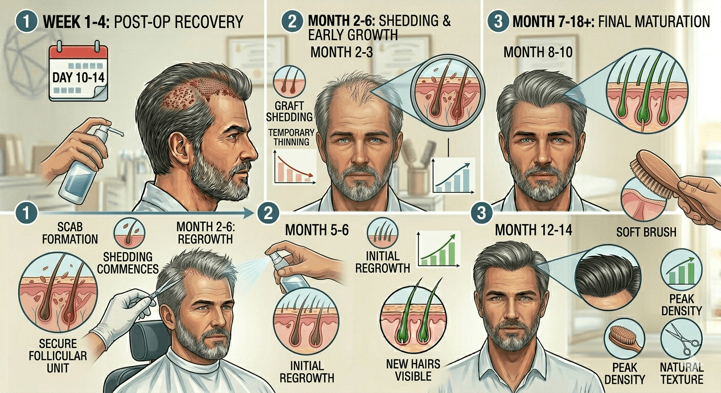 When Do You See Final Hair Transplant Results? (Month-by-Month Progress)
