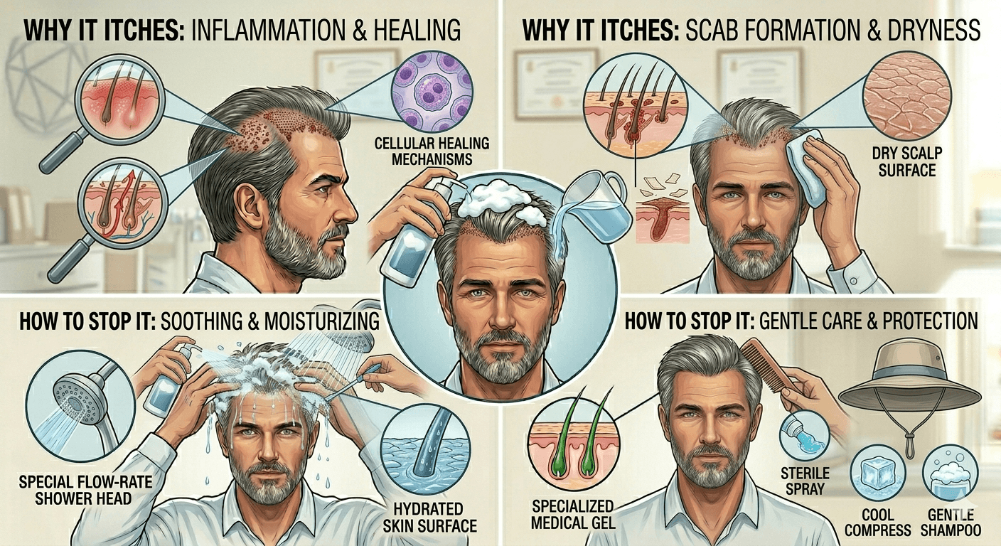 Itching After a Hair Transplant: Why It Happens and How to Stop It