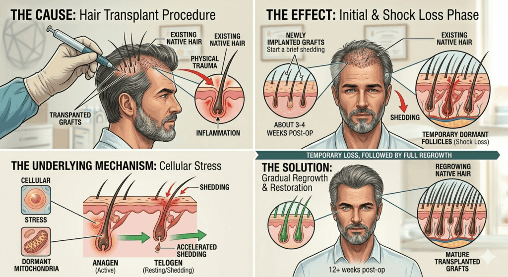 What is Shock Loss After a Hair Transplant? When Does It Start and How Long Does It Last?