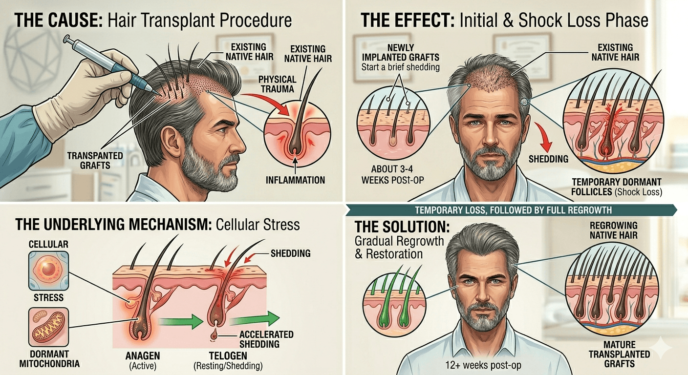 What is Shock Loss After a Hair Transplant? When Does It Start and How Long Does It Last?