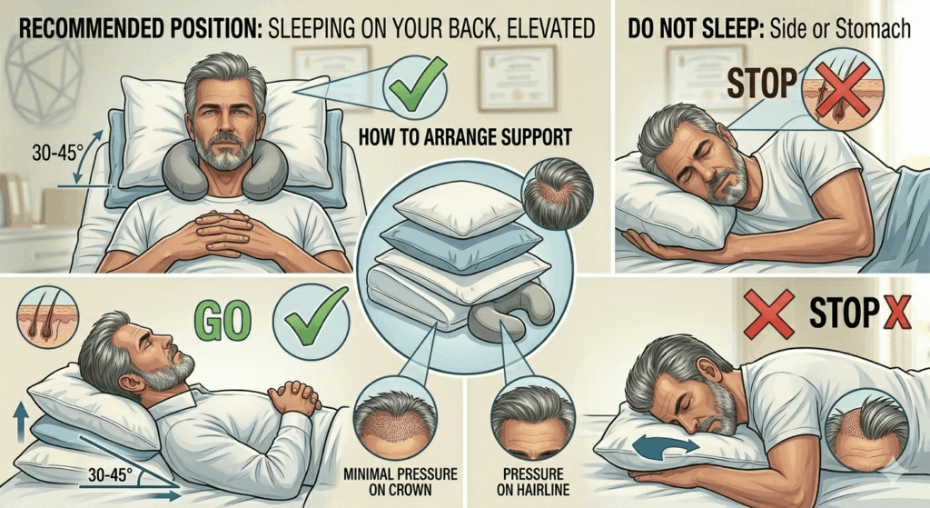 Best Sleeping Positions After a Hair Transplant