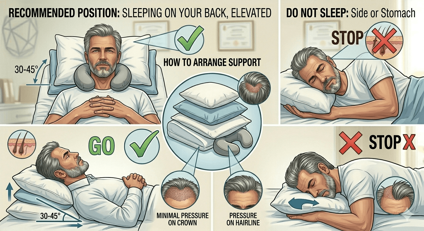 Best Sleeping Positions After a Hair Transplant